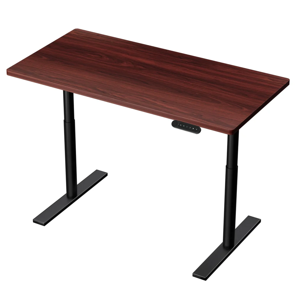 Artiss Standing Desk Motorised Electric Dual Motor Walnut 120CM - Image 3