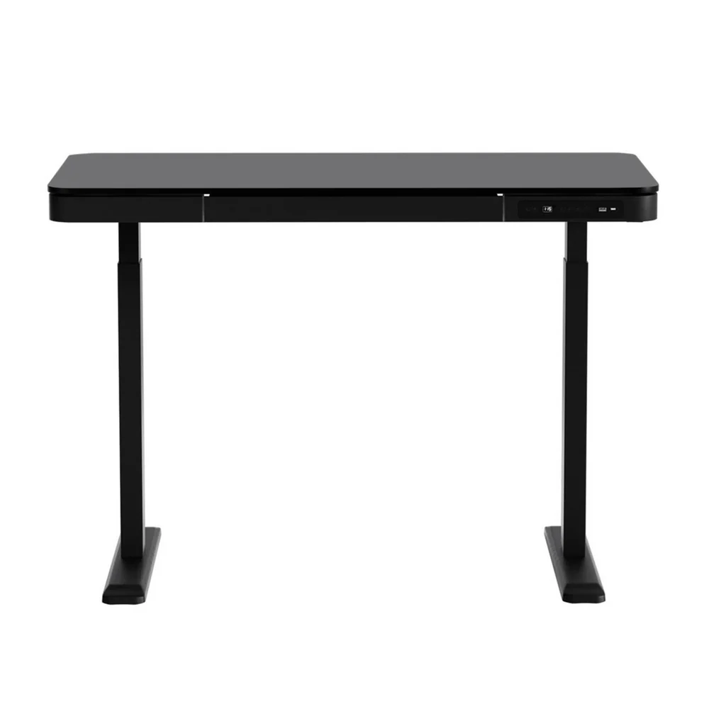Artiss Standing Desk Motorised Electric Motor Drawer 120CM Black - Image 5