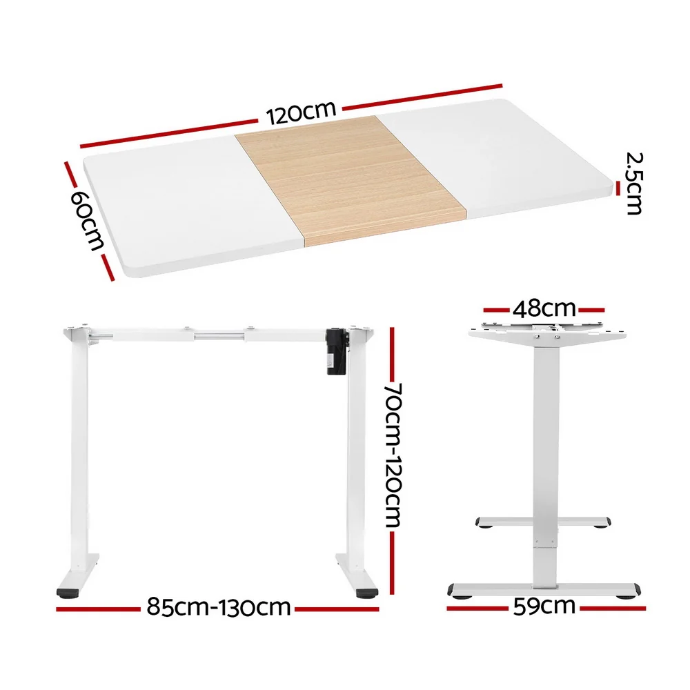 Artiss Standing Desk Motorised Sit Stand Desks 120CM - Image 4