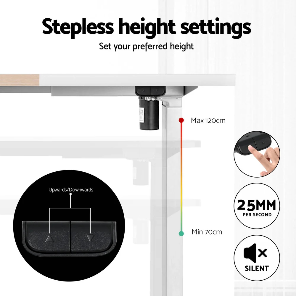 Artiss Standing Desk Motorised Sit Stand Desks 120CM - Image 7