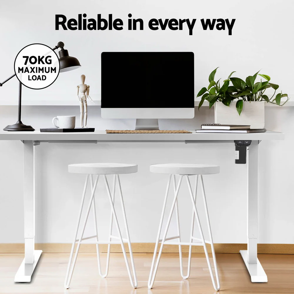 Artiss Standing Desk Motorised Sit Stand Desks White 140CM - Image 8