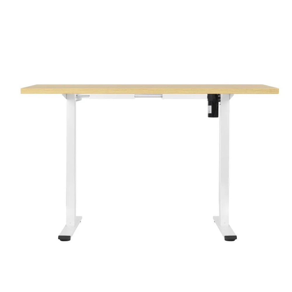 Artiss Standing Desk Motorised Sit Stand Desks White Oak 120CM - Image 5