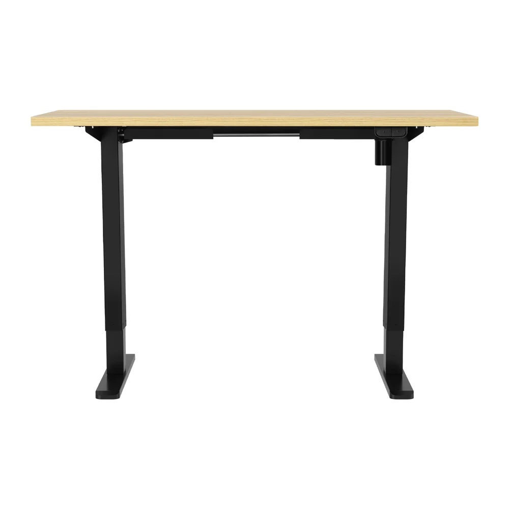 Artiss Standing Desk Motorised White Oak 120CM - Image 5