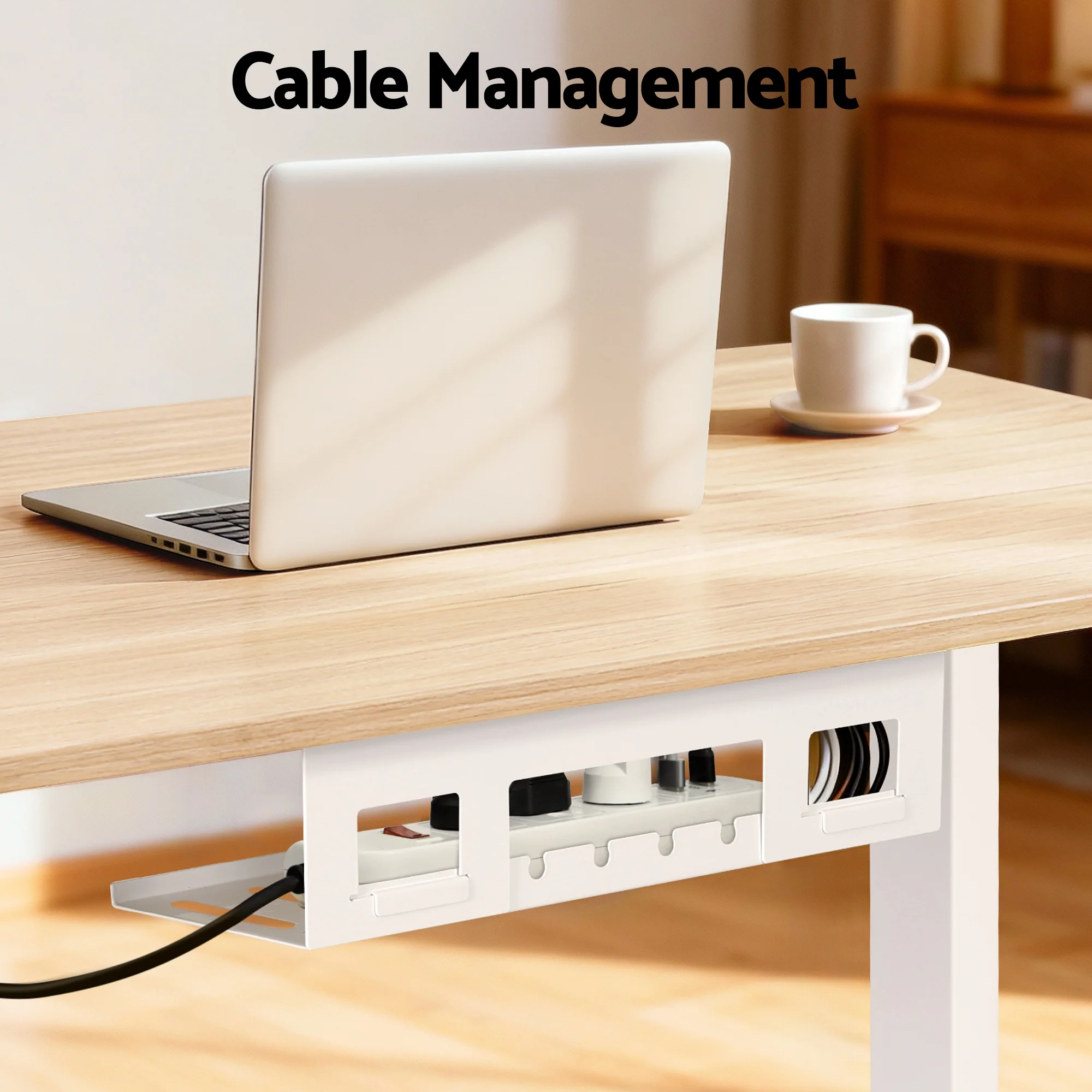 Artiss Standing Desk Sit Stand Touch Control Electric Oak 140CM - Image 7