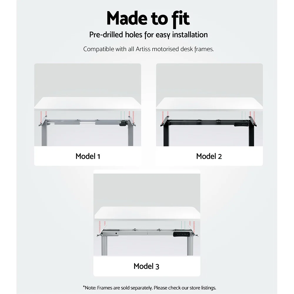 Artiss Standing Desk Top White 120CM - Image 8