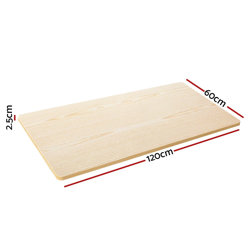 Artiss Standing Desk Top White Oak 120CM - Image 4