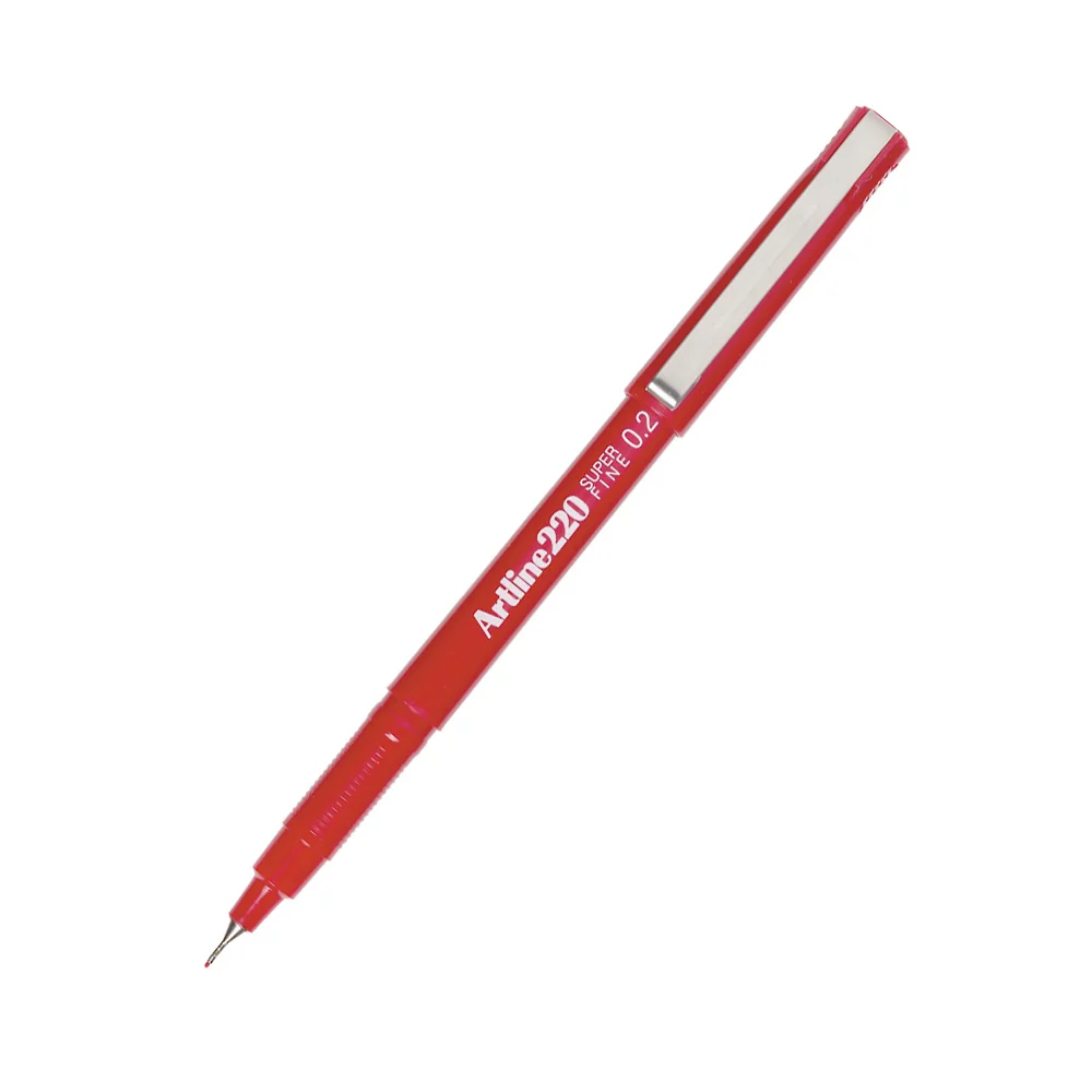 Artline 220 0.2mm Fineline Pen (Red) [2-Pieces] - Image 3