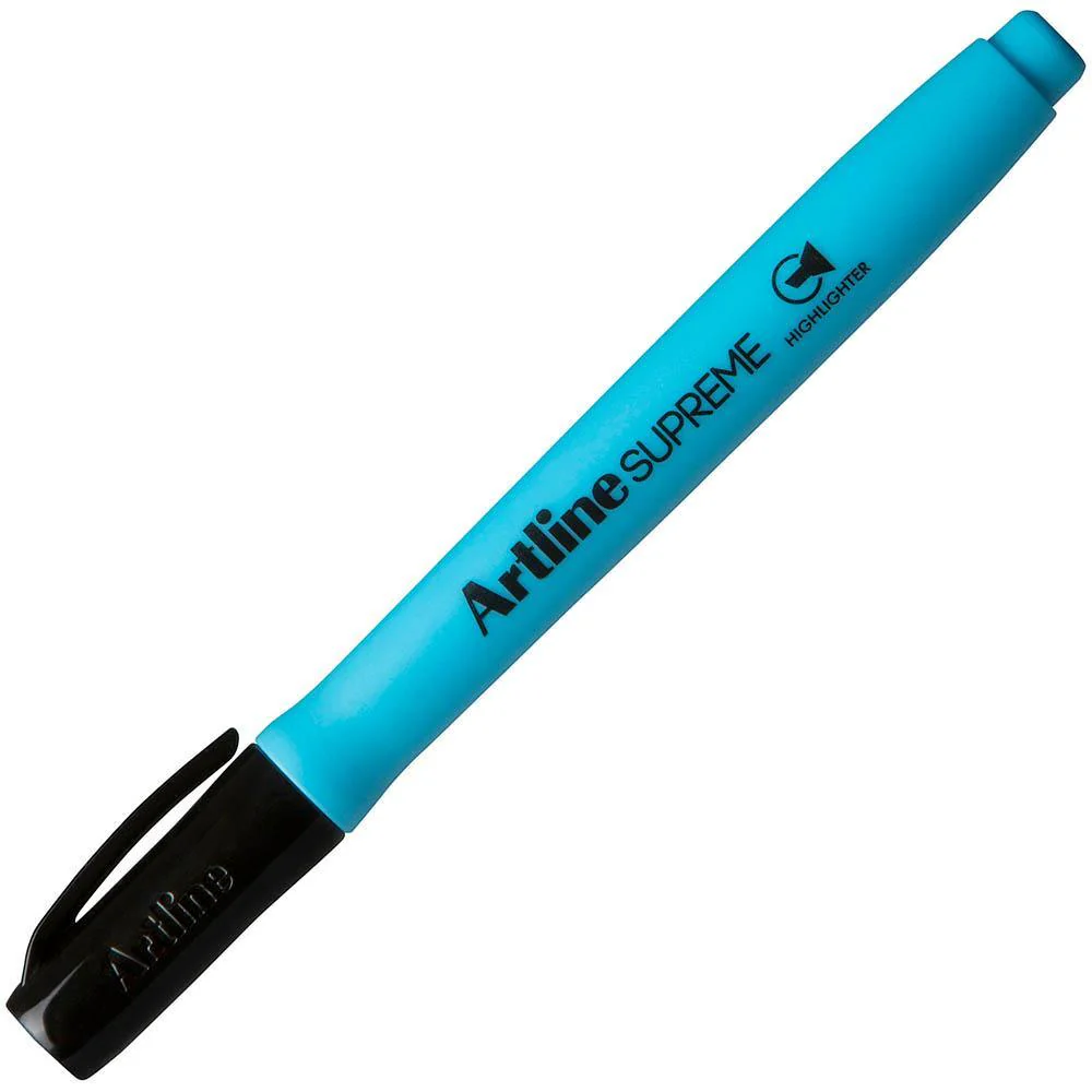 Artline Box 12 Supreme Highlighter (Blue) - Image 2