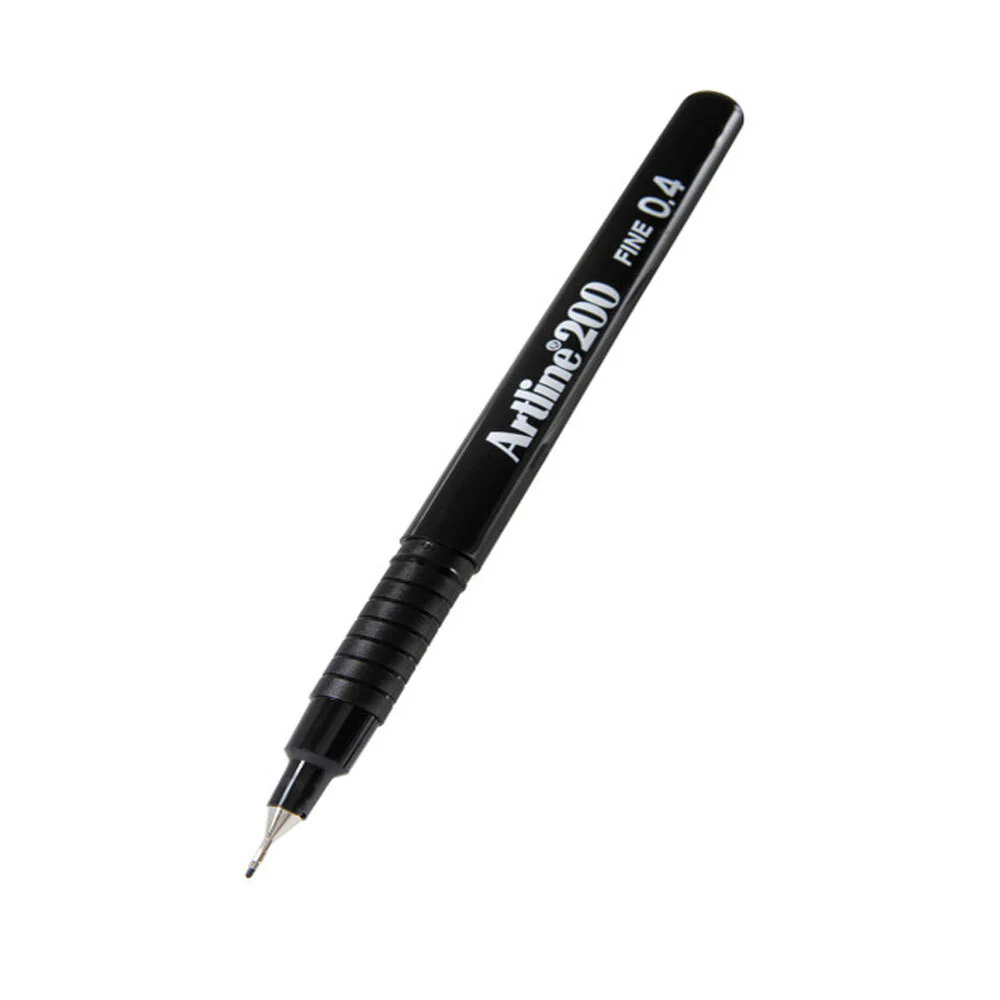 Artline Fineline 0.4mm Pen Black (2-Piece) - Image 3