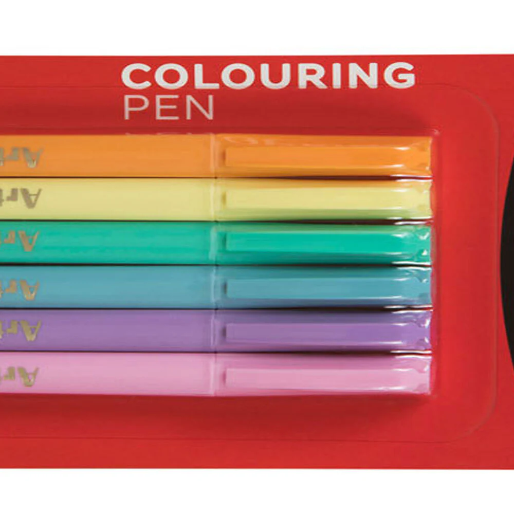 Artline Supreme 0.6mm Fine Pens [Assorted Pastel Colours] (6-Pack) - Image 3