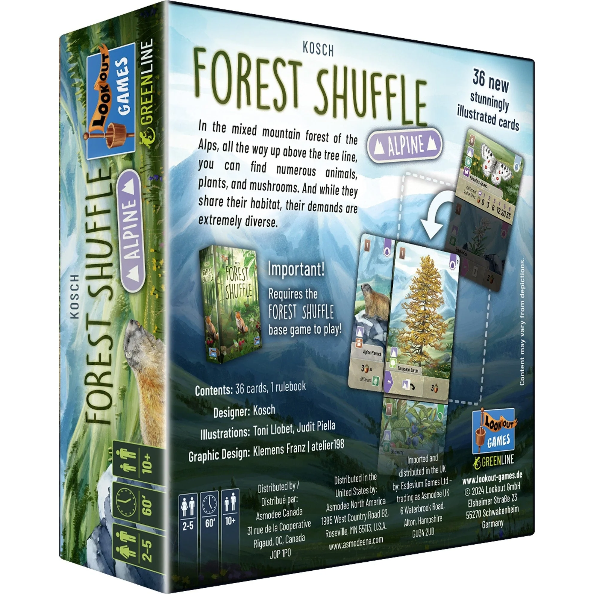 Asmodee Forest Shuffle Alpine Expansion Game - Image 2