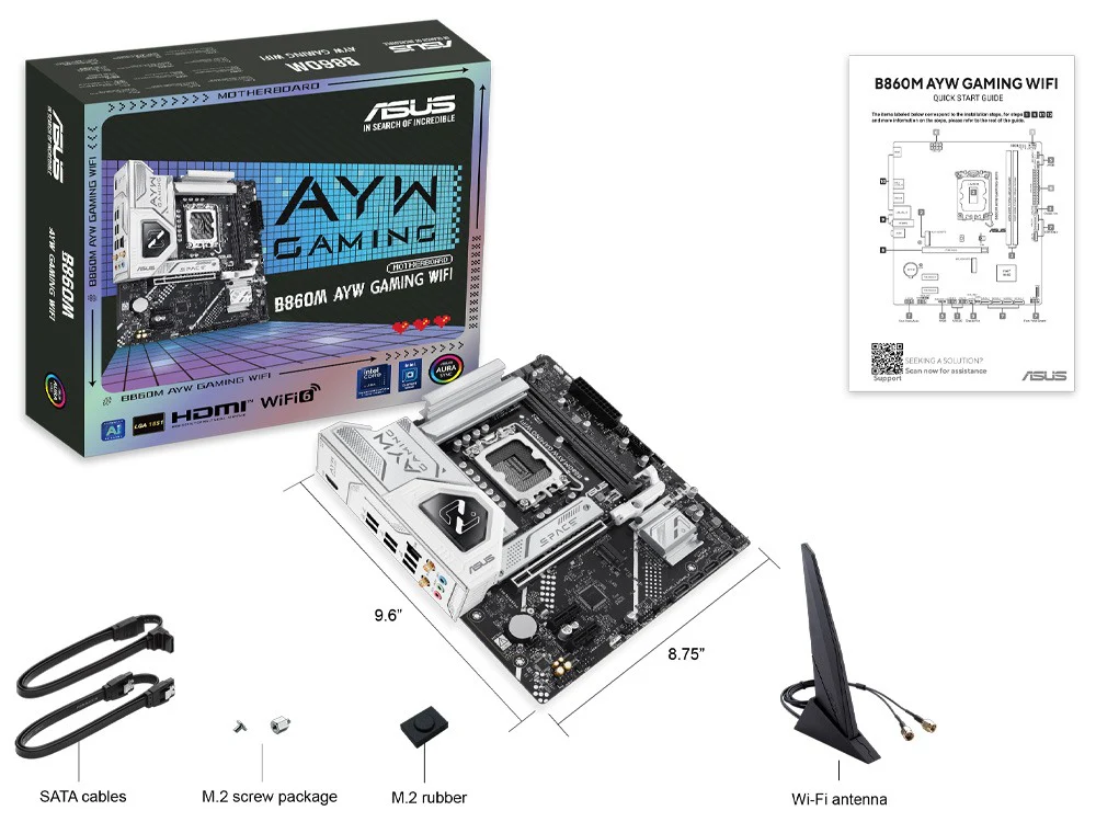 ASUS B860M AYW Gaming WiFi LGA1851 mATX - Image 8