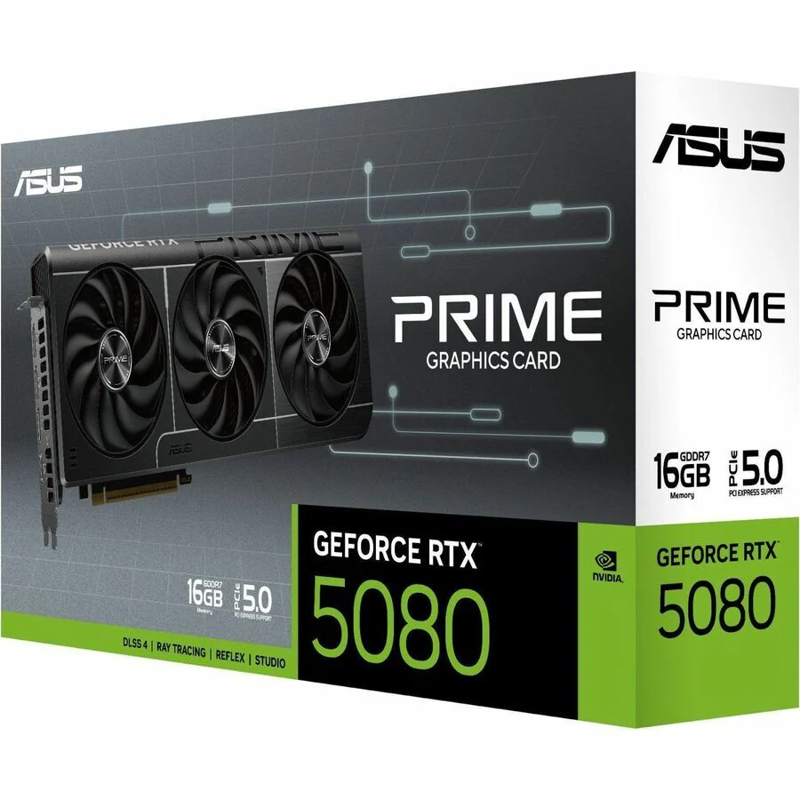 ASUS Prime GeForce RTX 5080 16GB GDDR7 Graphics Card (PCIe 5.0, SFF-Ready) - Image 2