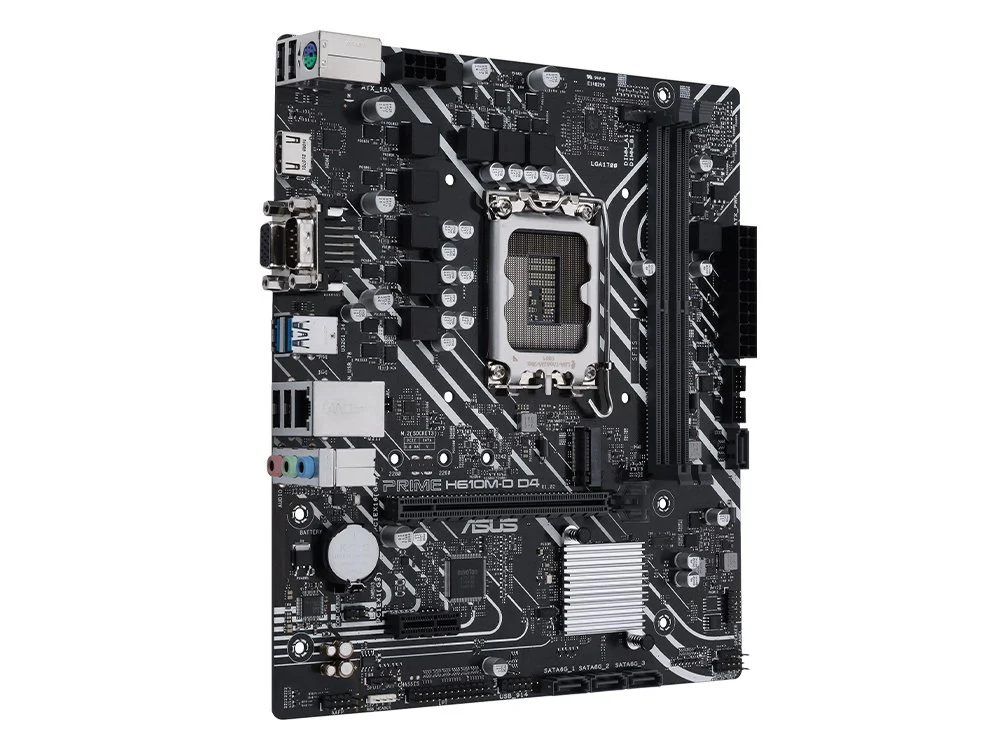 Asus Prime H610M-D D4-CSM LGA1700 DDR4 mATX Motherboard - Image 2