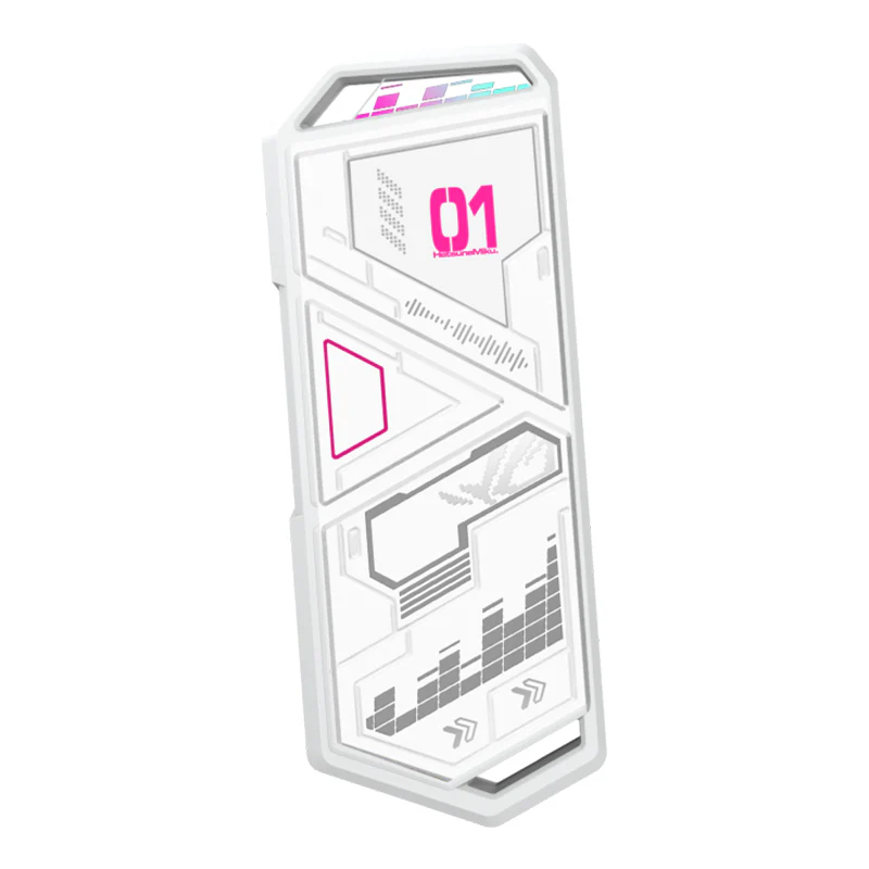 Asus ROG Strix Arion Hatsune Miku Edition USB-C to M.2 NVMe SSD Enclosure - Moonlight White (ESD-S1C/WHT/G/AS//MIKU)