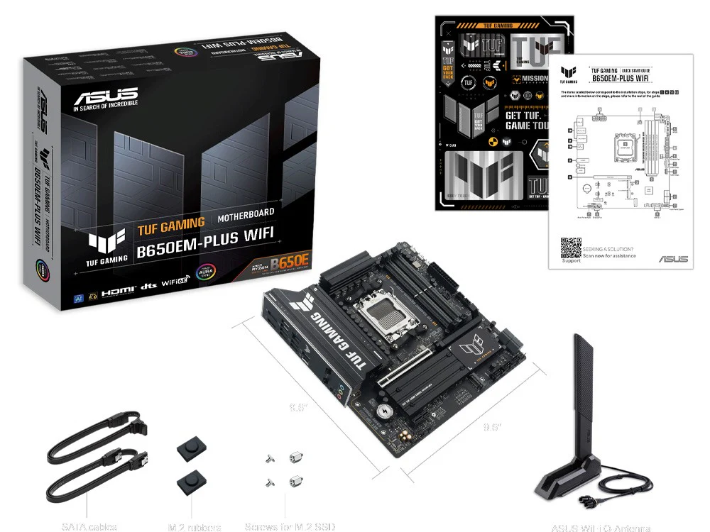 Asus TUF Gaming B650EM-PLUS WiFi AM5 mATX Motherboard - Image 8