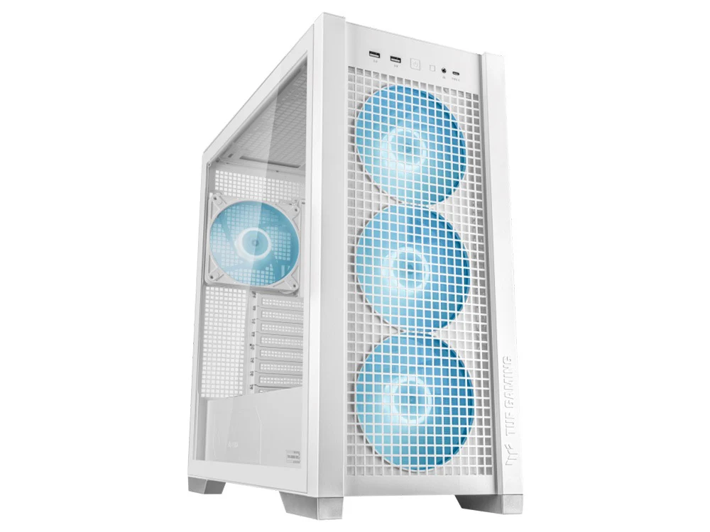 ASUS TUF Gaming GT302 ARGB Mid-Tower ATX Case - White - Image 2