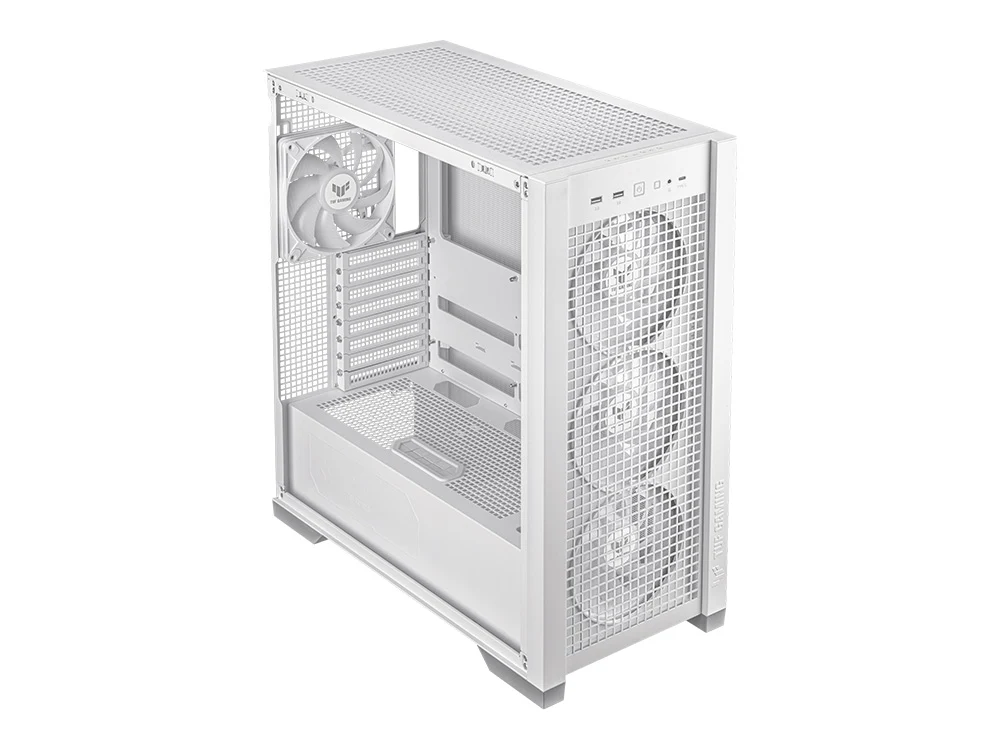 ASUS TUF Gaming GT302 ARGB Mid-Tower ATX Case - White - Image 4