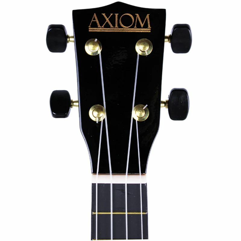 AXIOM Spectrum Soprano Ukulele with Carry Bag (Black) - Image 3