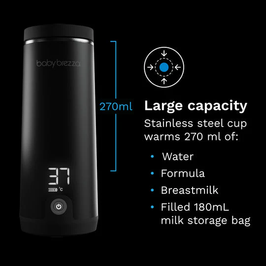 Baby Brezza Superfast Portable Bottle Warmer - Black - Image 5