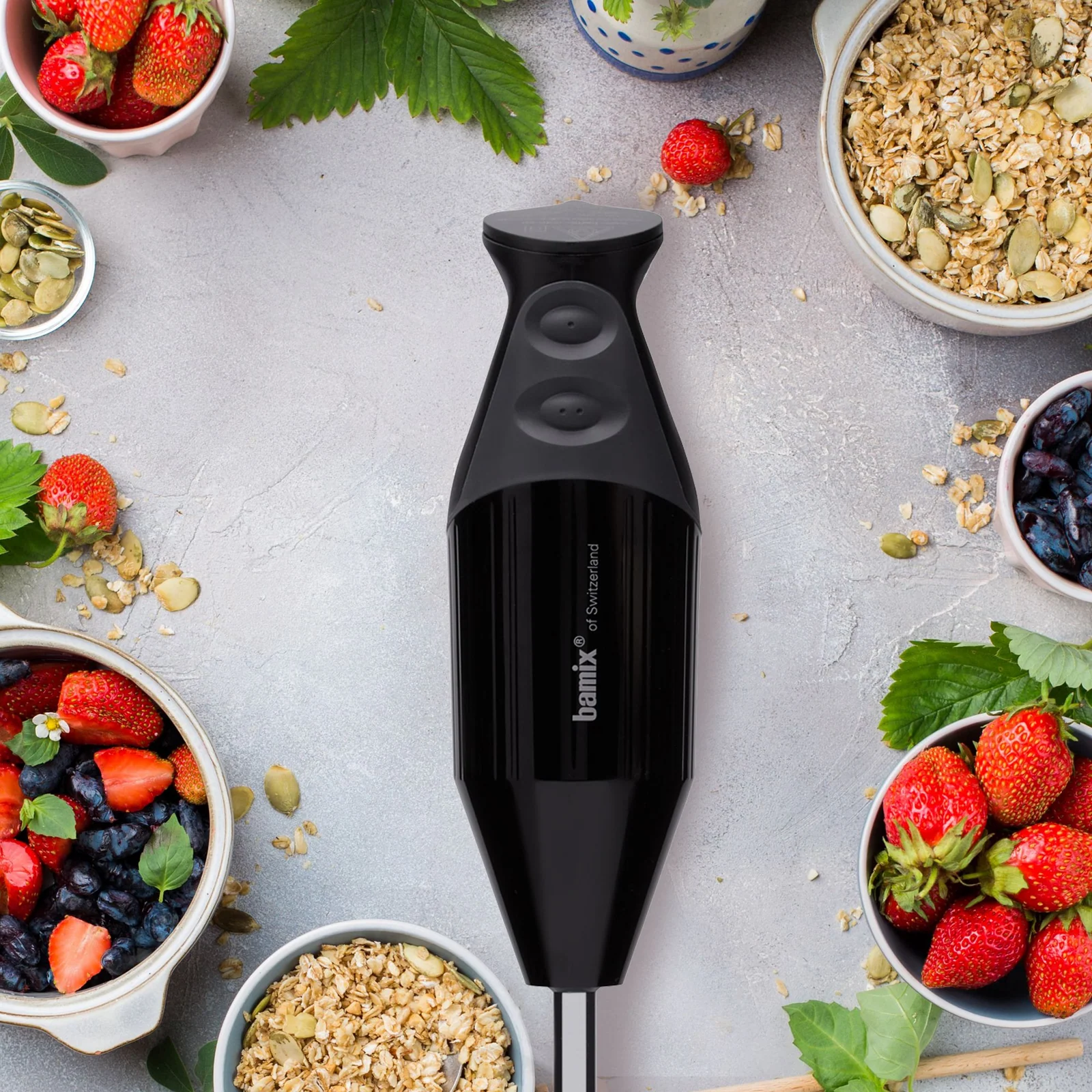 Bamix 200w Stainless Steel Gastro Immersion Handheld Blender (Black) - Image 3