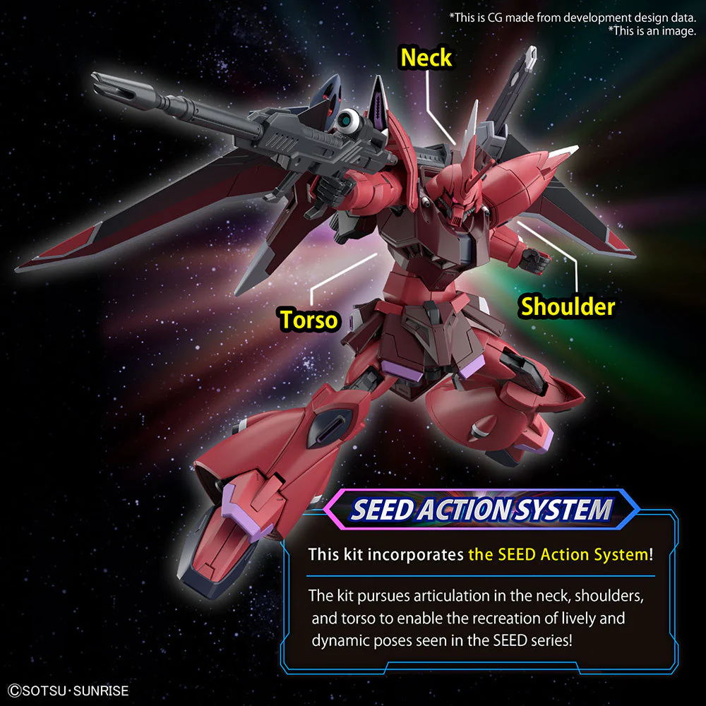 Bandai Hg 1/144 Gelgoog Menace (Lunamaria Hawke Custom) - Image 4