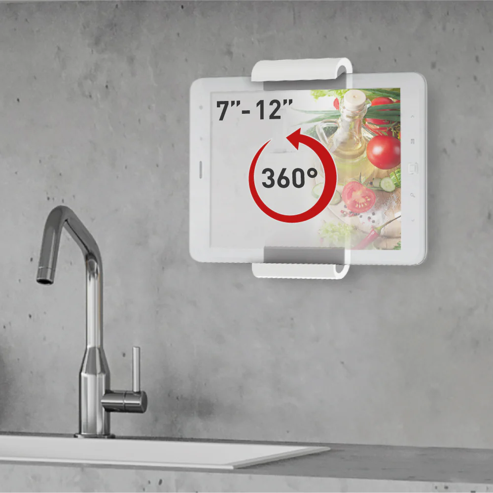 Barkan 7" - 12" 360-Degree Rotation Tablet Wall Mount - Image 2