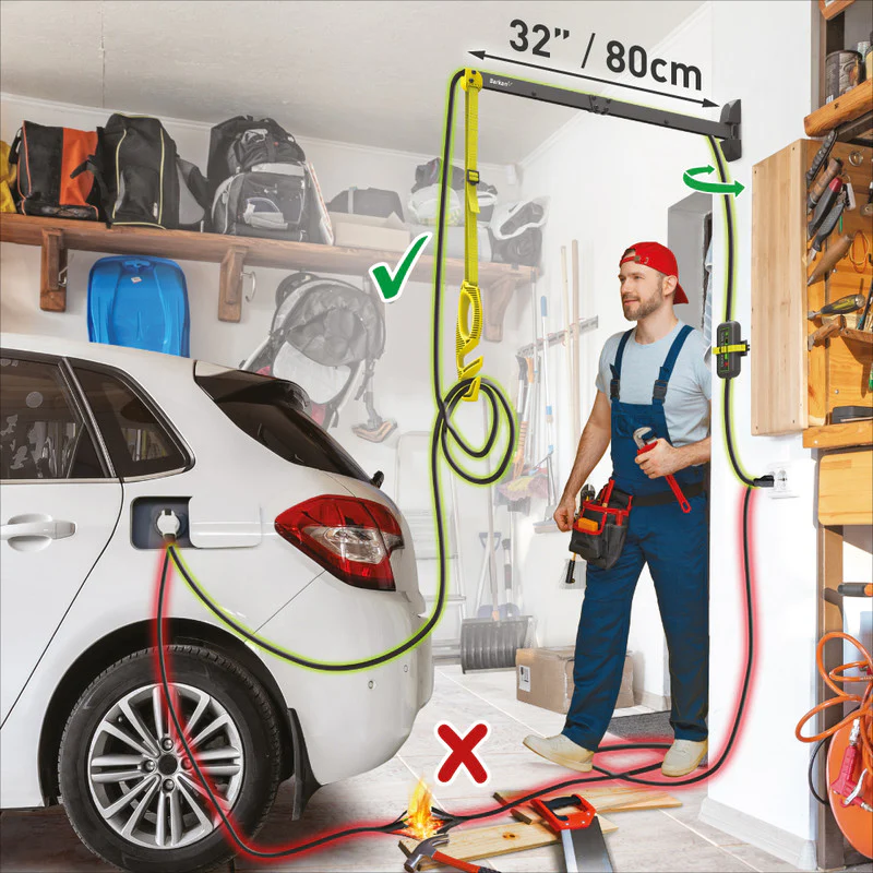 Barkan EV80WN 80cm Protective EV  Charging Cable Wall Arm - Image 2