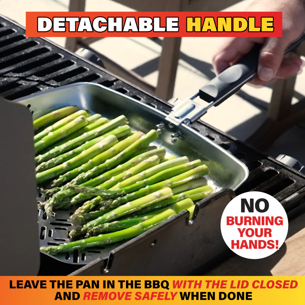 BBQ Grill Pan Non-Stick Stainless Steel Square Pan - Image 7