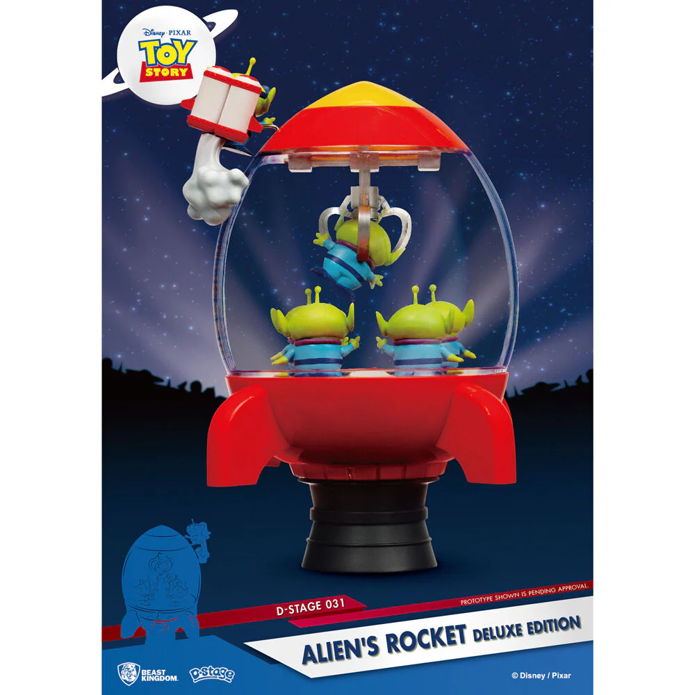 Beast Kingdom D Stage Toy Story Aliens Rocket Deluxe Edition 15cm Figurine - Image 4