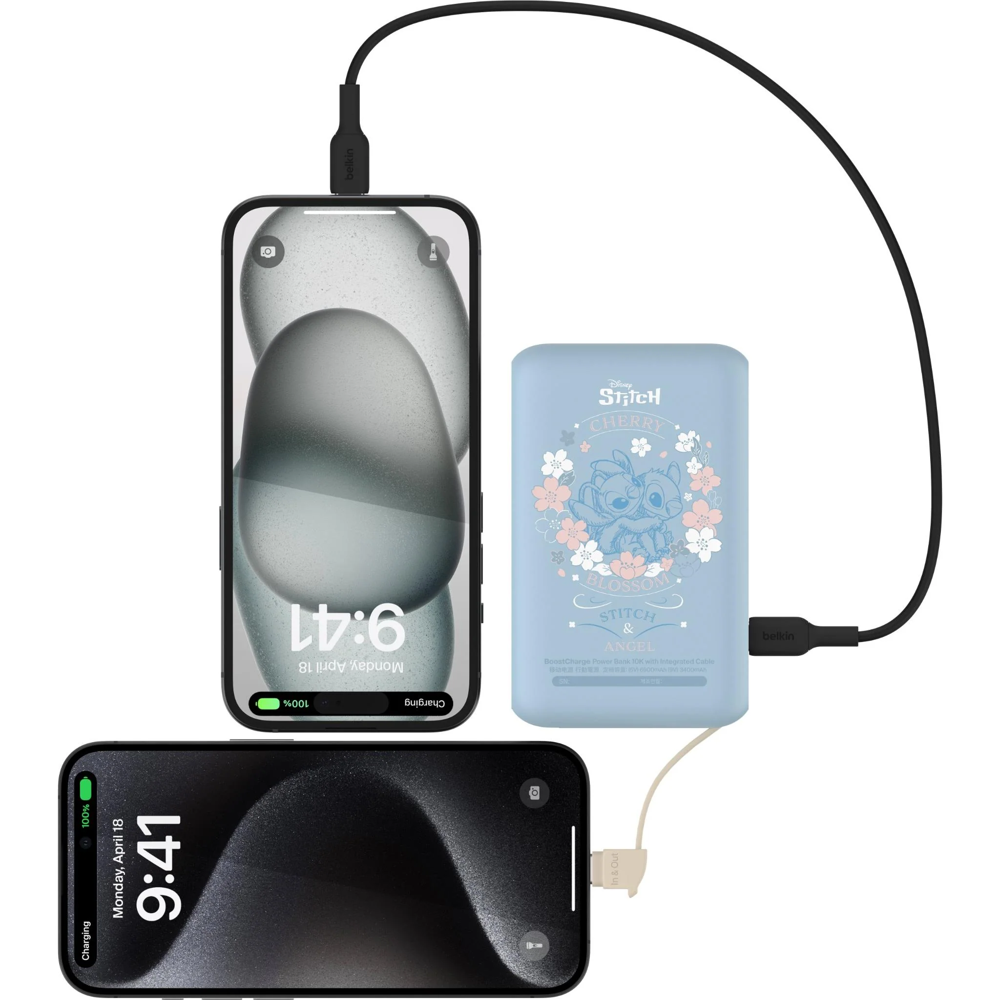 Belkin BoostCharge Power Bank 10K with Integrated Cable (Disney Collection: Stitch) - Image 6