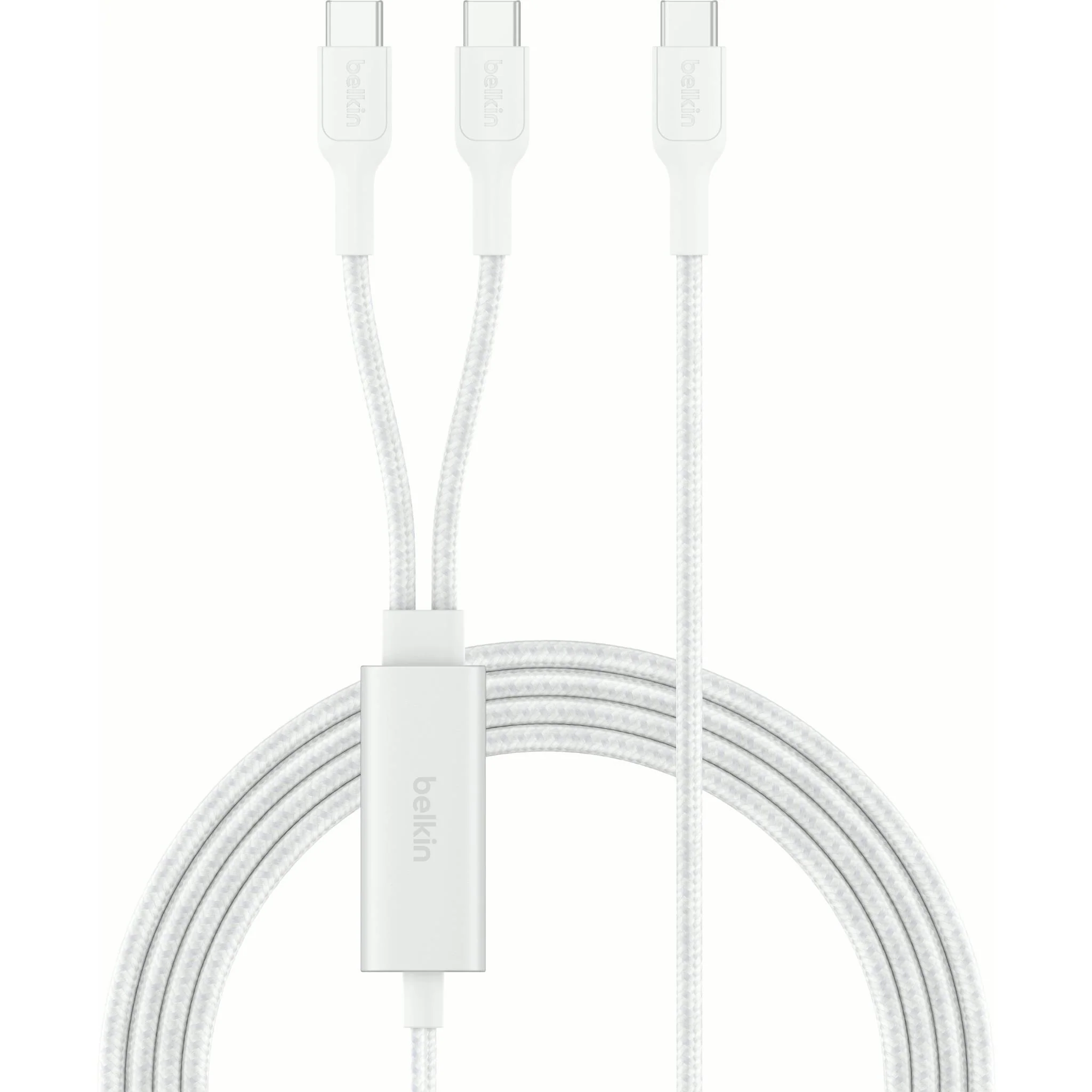 Belkin BoostCharge Pro 140W Dual USB-C to C Cable 1.5m (White) - Image 2