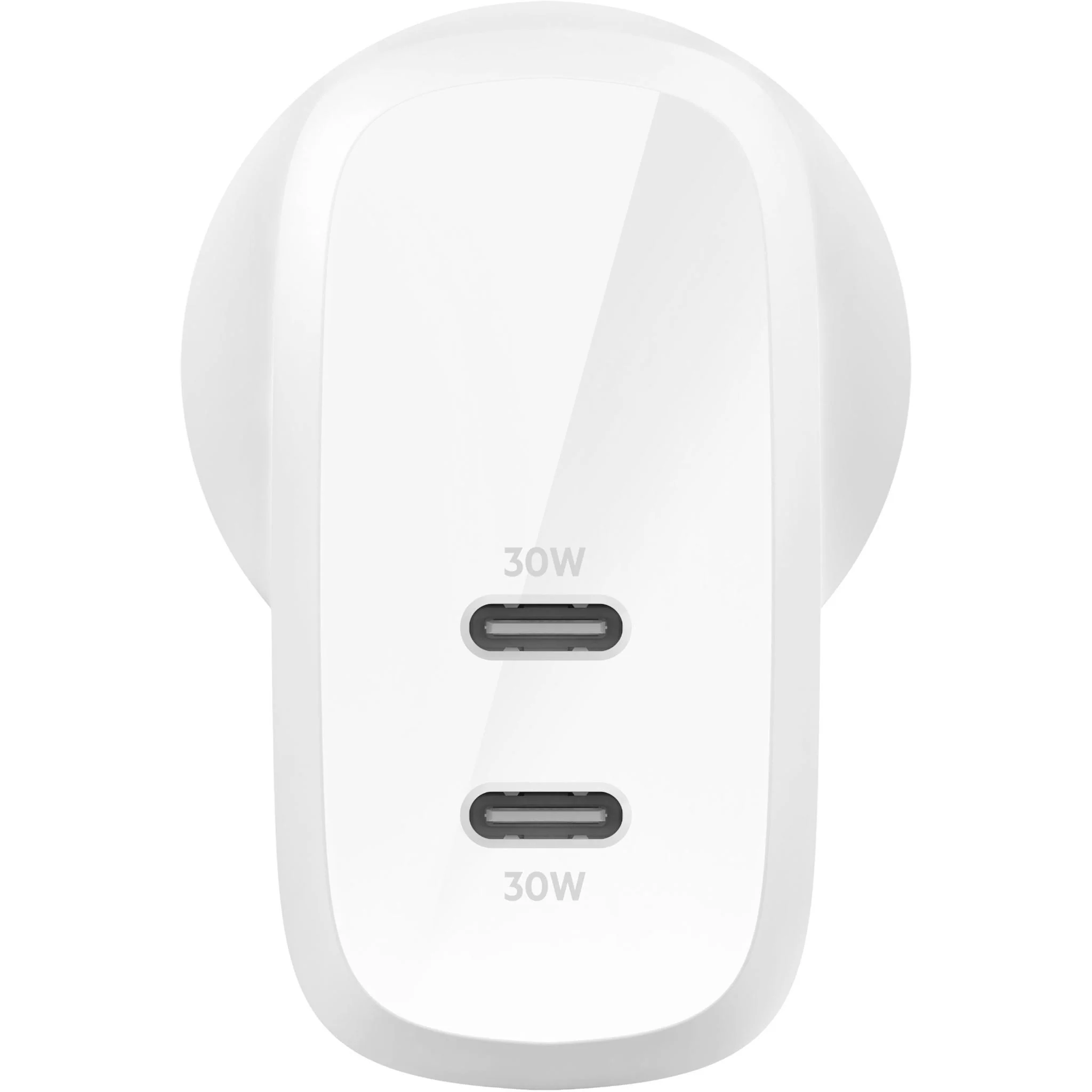 Belkin BoostUp Charge Dual USB-C Wall Charger with PPS 60W (White) - Image 3