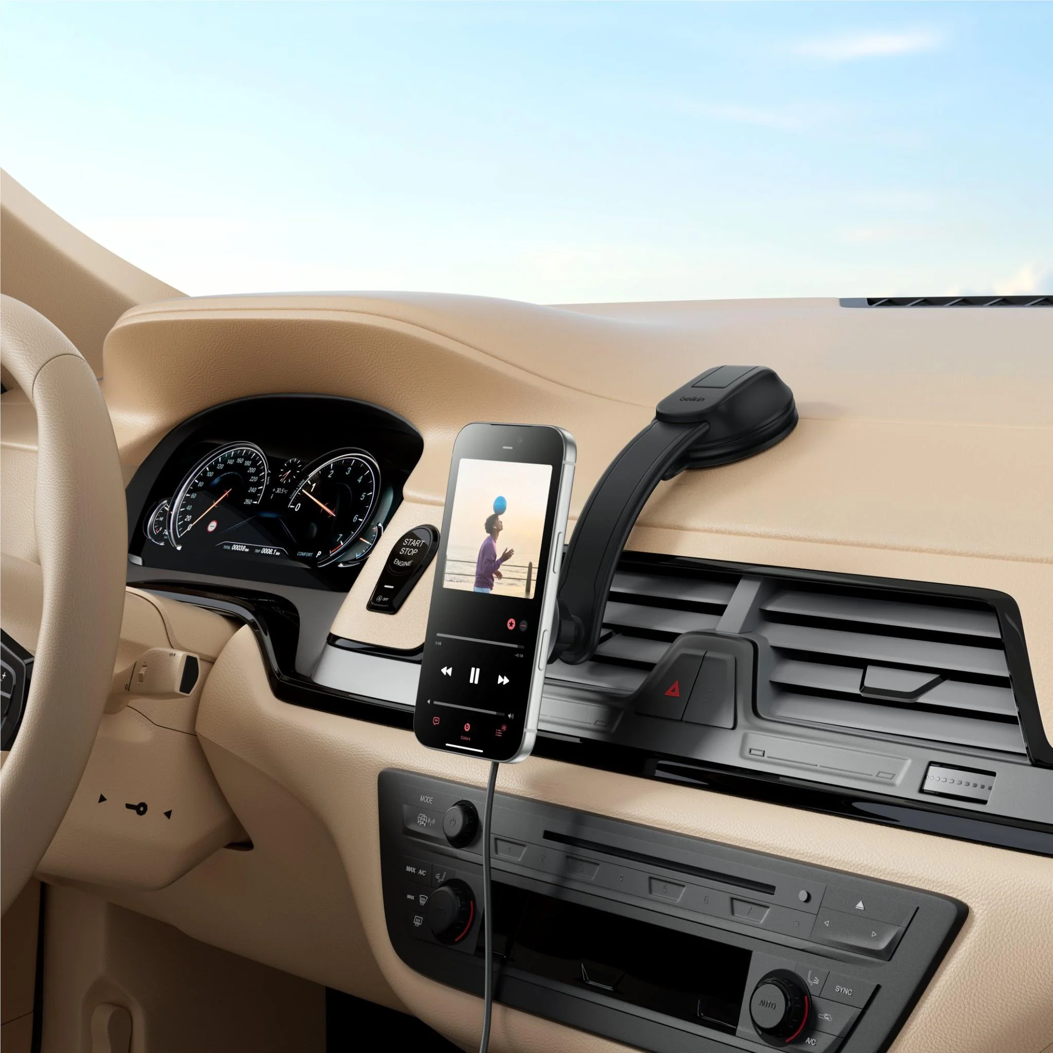 Belkin Qi2 15W Wireless In-Car Dash Mount Charger - Image 8