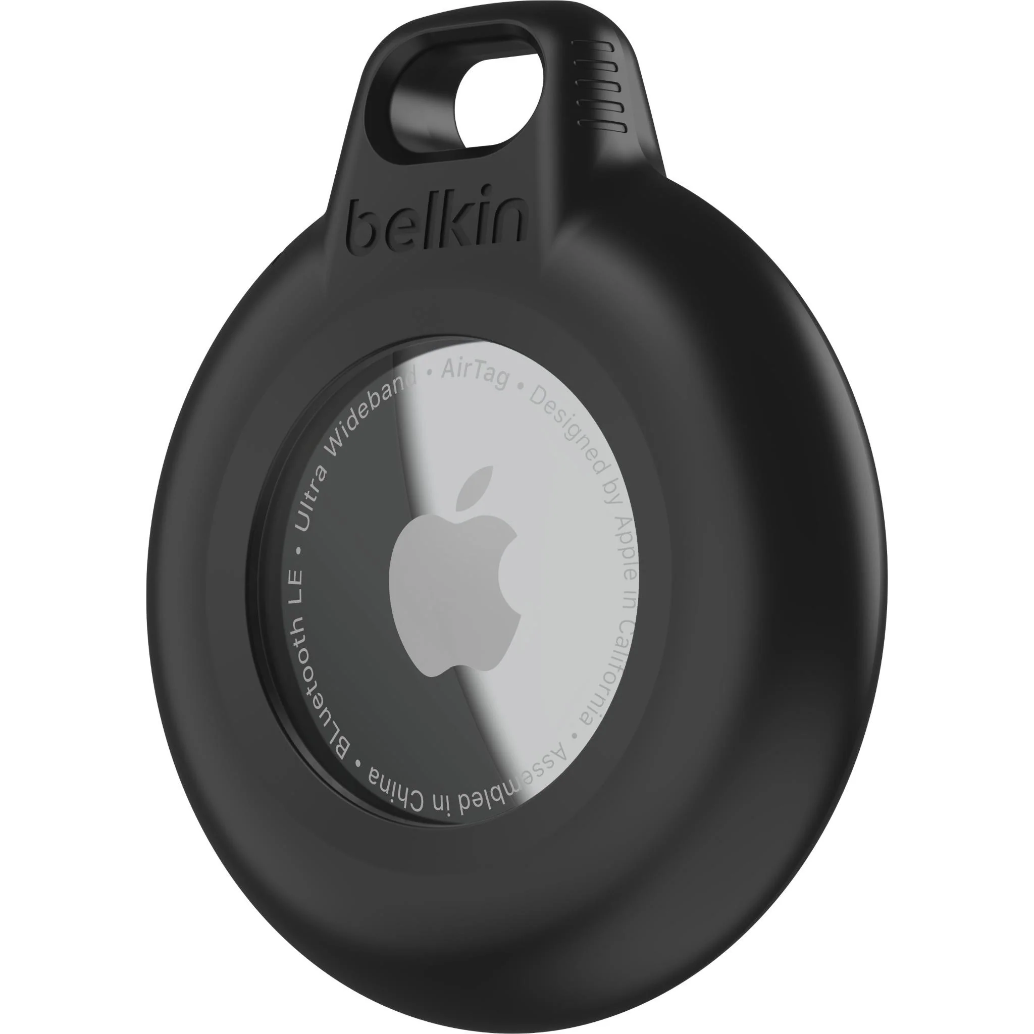 Belkin Waterproof Secure AirTag Holder with Key Ring (Black) - Image 2
