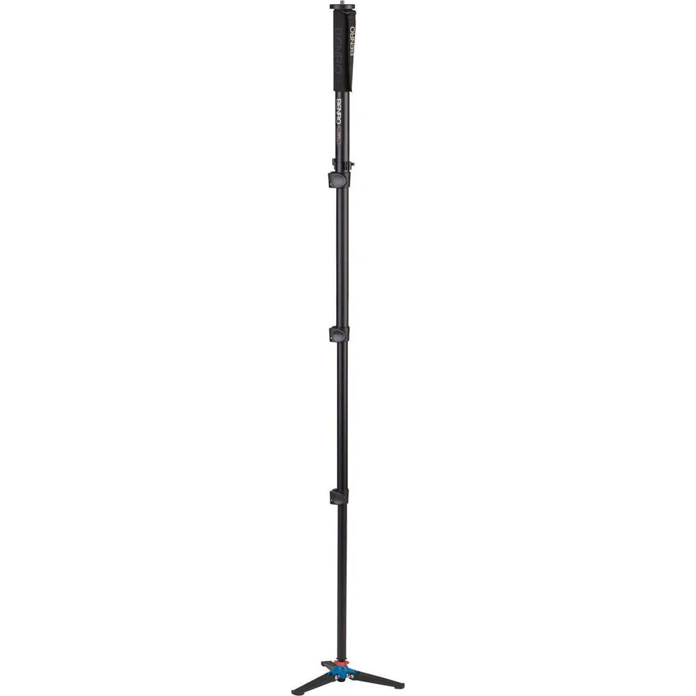 Benro A38FD Aluminum Monopod, VT2 3-Leg Base with Flip Lock (155cm) - Image 2