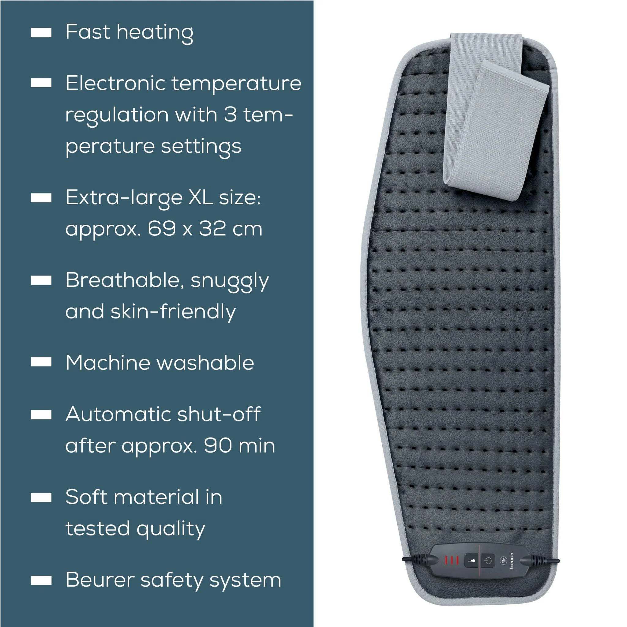 Beurer HK60 Super Cosy Abdominal & Back Heating Pad - Image 9