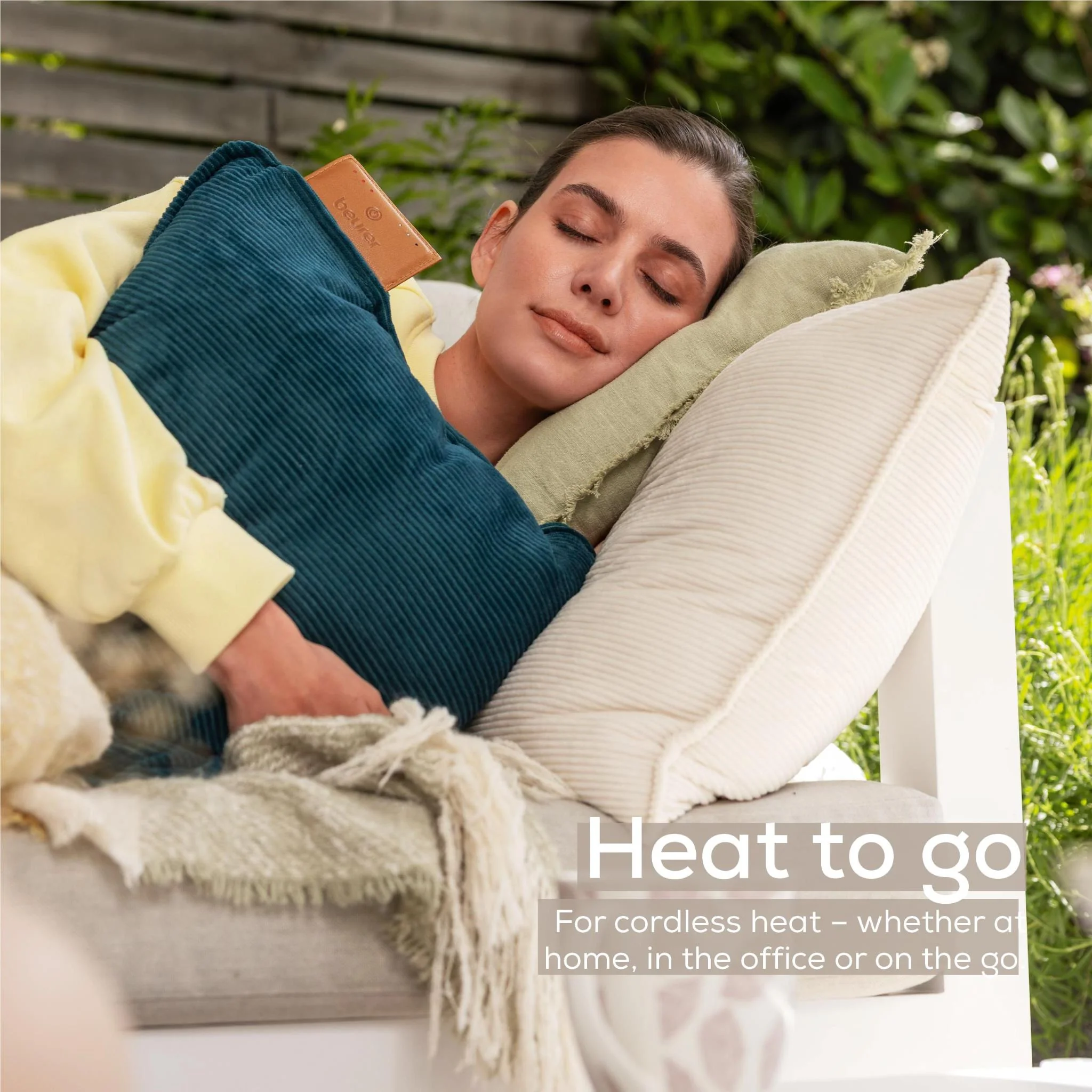Beurer HK77 Heaty: Rechargeable Heated Cushion (Cashmere Crème) - Image 5