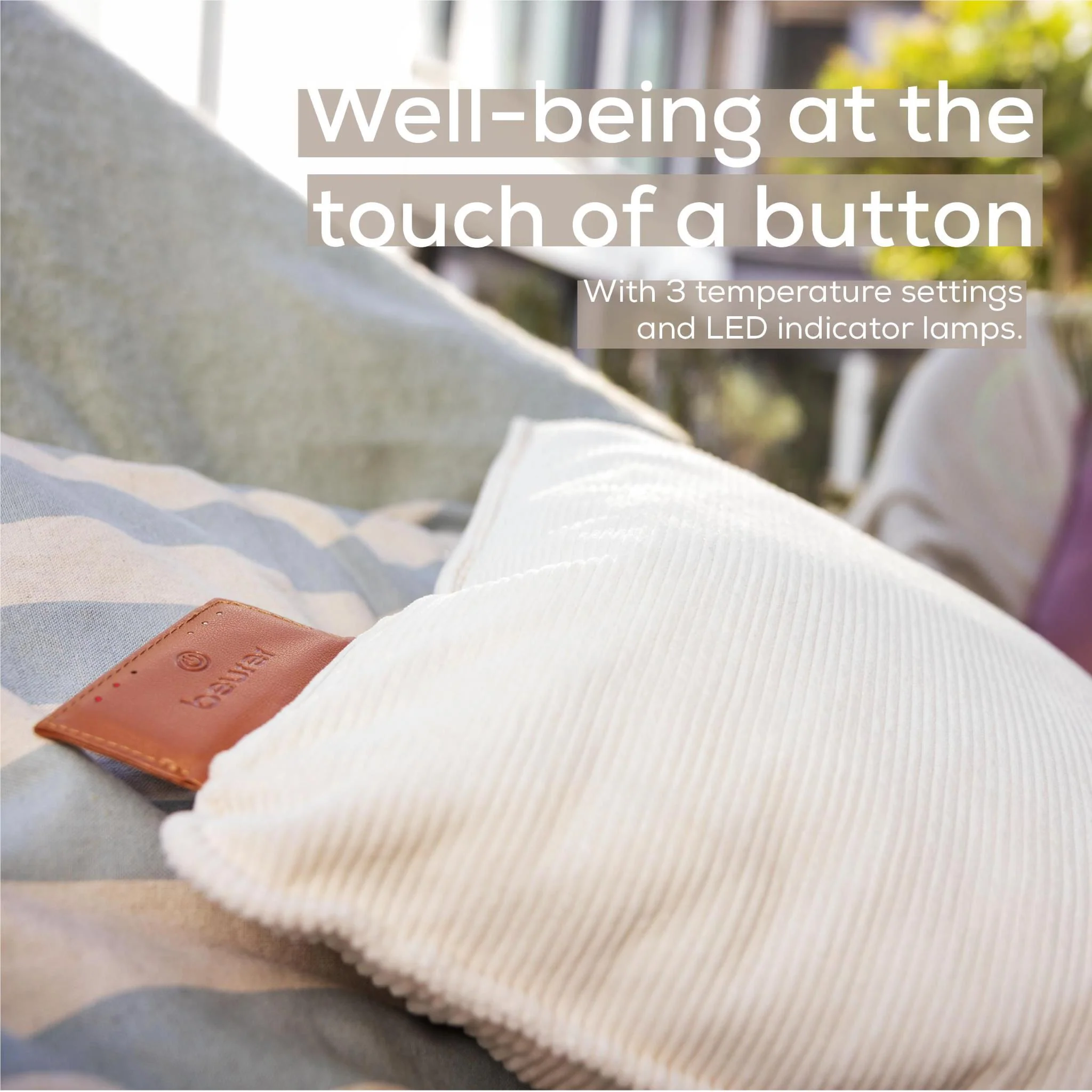 Beurer HK77 Heaty: Rechargeable Heated Cushion (Cashmere Crème) - Image 7