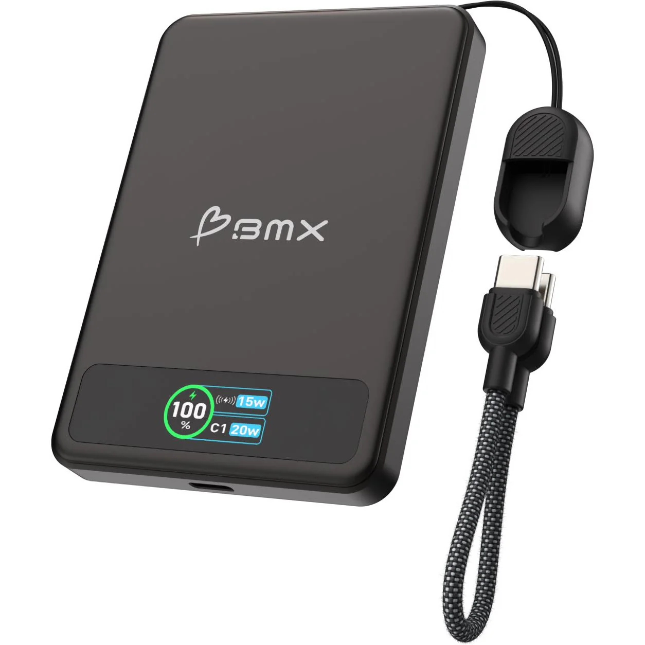 BMX SolidSafe 5K Solid-State Magnetic Power Bank (Black) - Image 5
