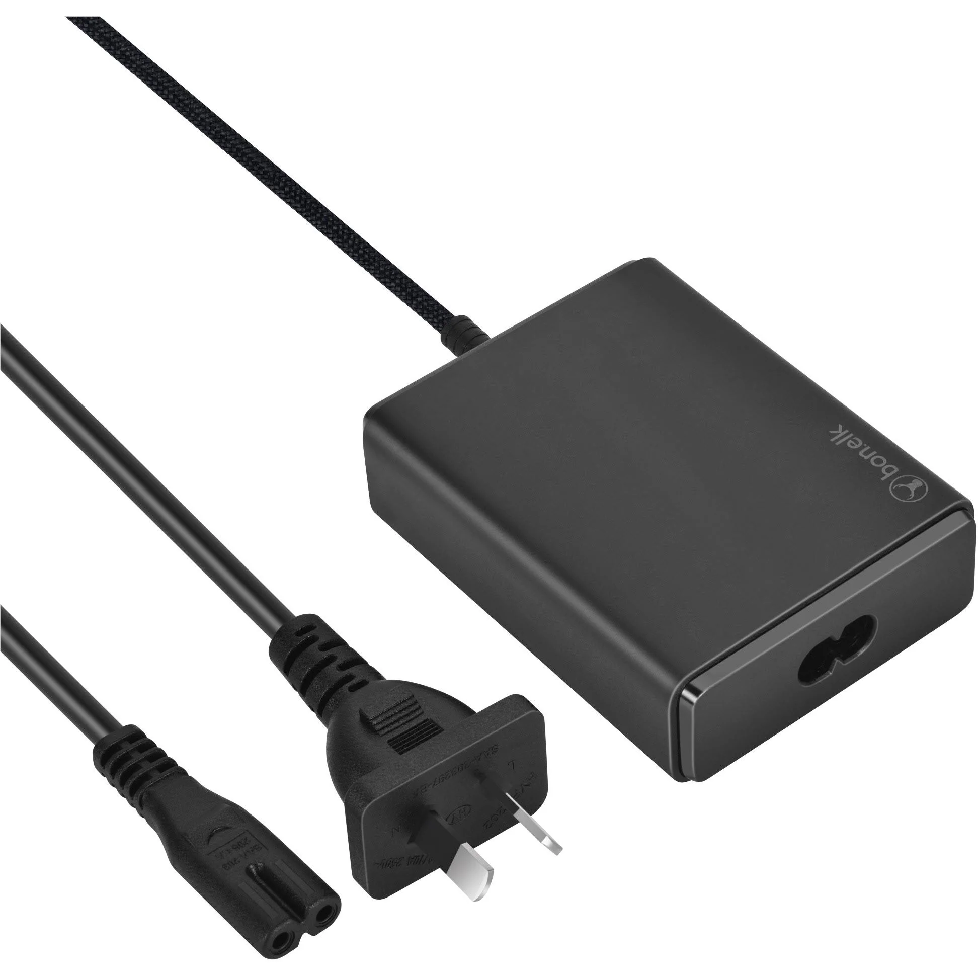 Bonelk Long-Life 100W PD GaN Desktop Charger with In-built USB-C Cable 1.5m (Black) - Image 2