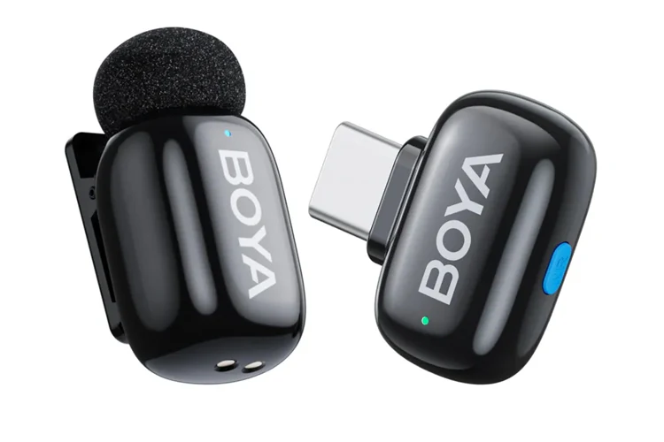 Boya Mini 12 Wireless Microphone Type-C and Lightning (Black) - Image 2