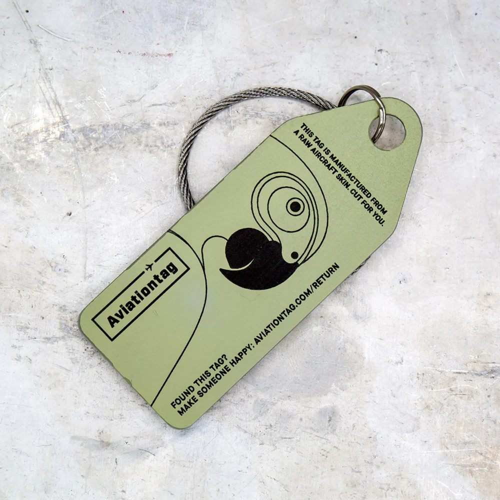Boyle Aviationtag Keychain Airbus A319 FastJet Tag 14.5cm (White) - Image 3