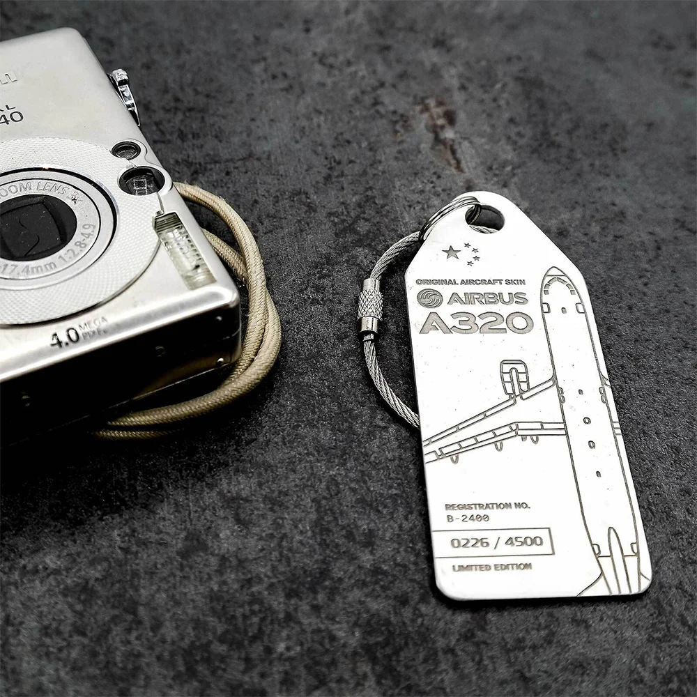 Boyle Aviationtag Keychain Airbus A320 China Eastern Airlines Tag 14.5cm (White) - Image 4