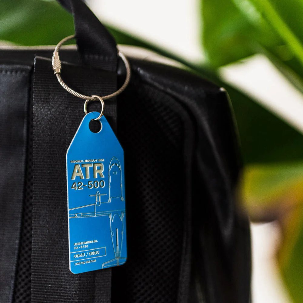 Boyle Aviationtag Keychain ATR 42 Tag Aircraft Skin Satena 14.5cm (Blue) - Image 4