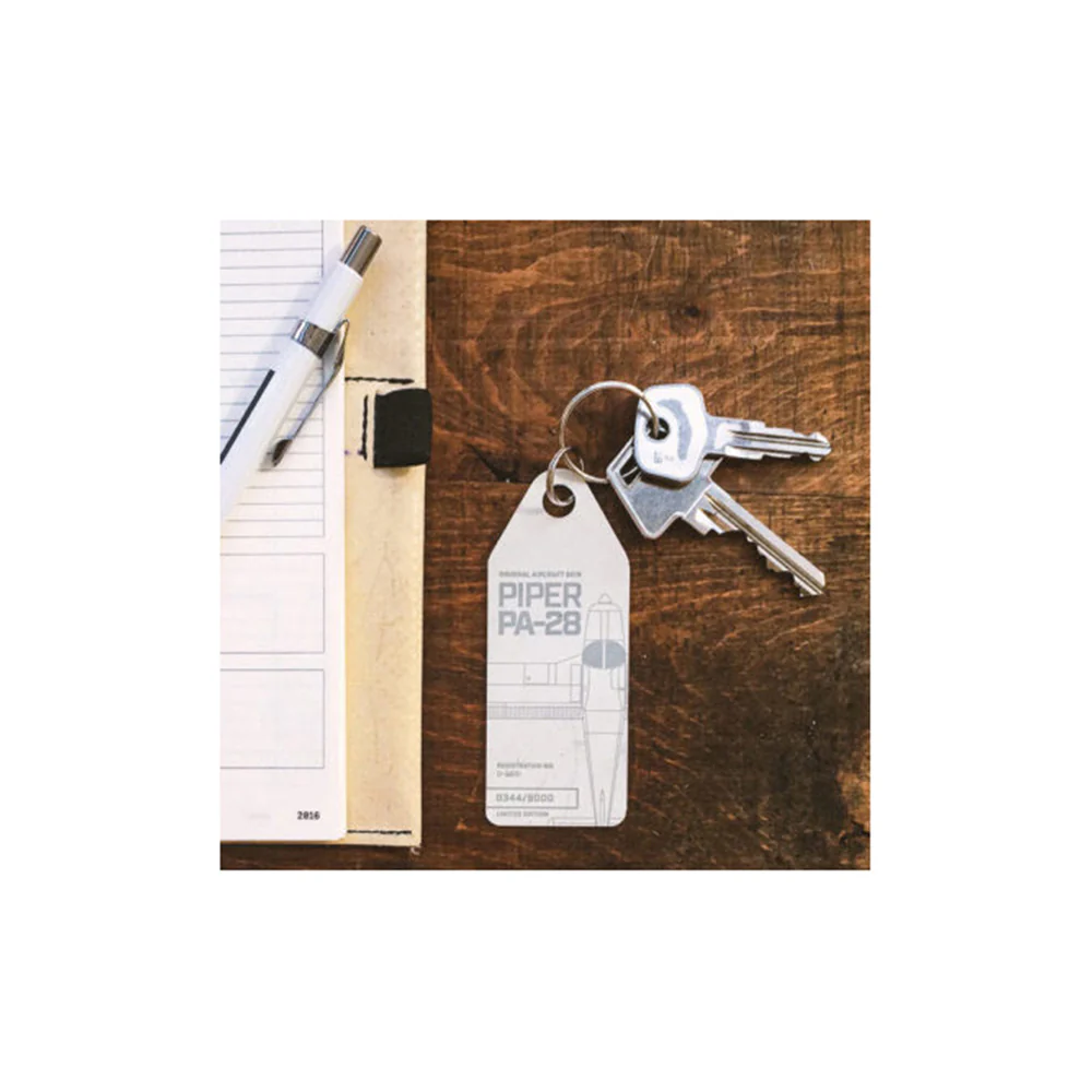 Boyle Aviationtag Keychain Piper PA28 Tag 14.5cm (White) - Image 4