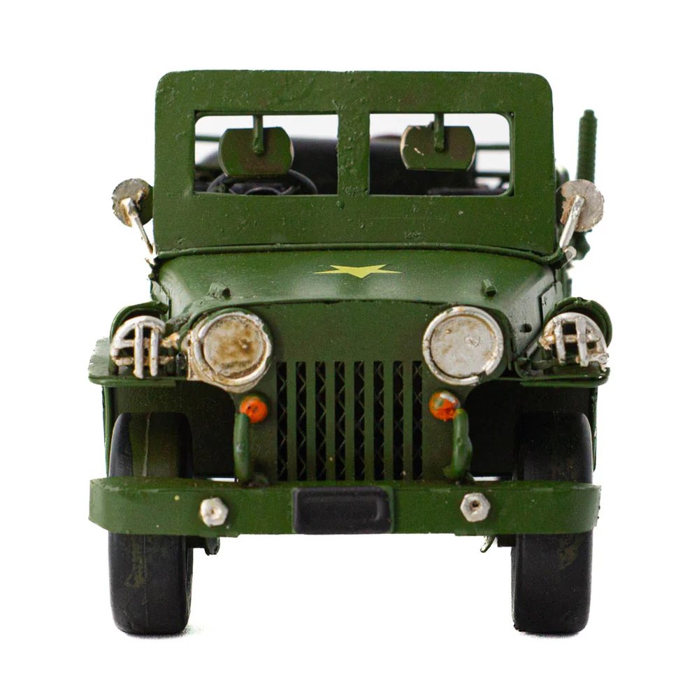 Boyle Metal Display Army Jeep Handmade Ornament Home Decor 17cm - Image 2