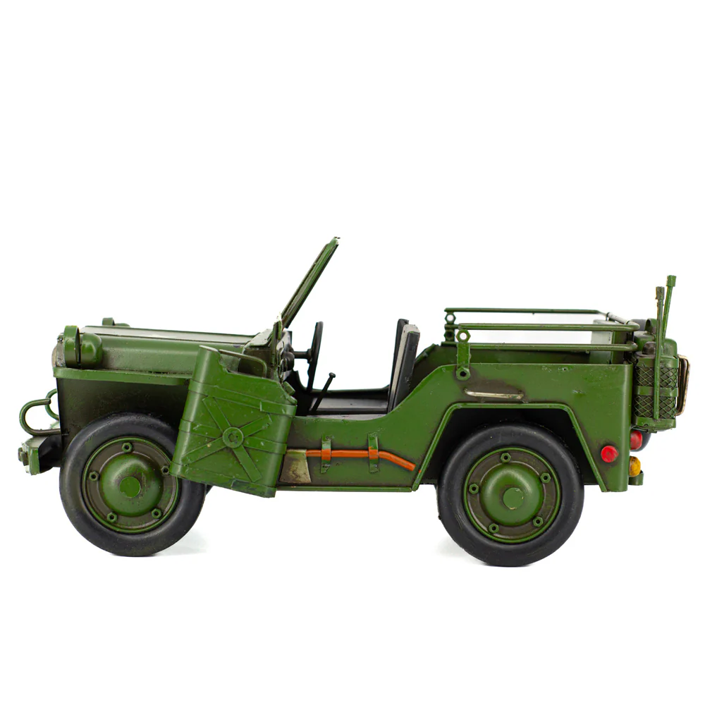 Boyle Metal Display Army Jeep Handmade Ornament Home Decor 29cm - Image 3