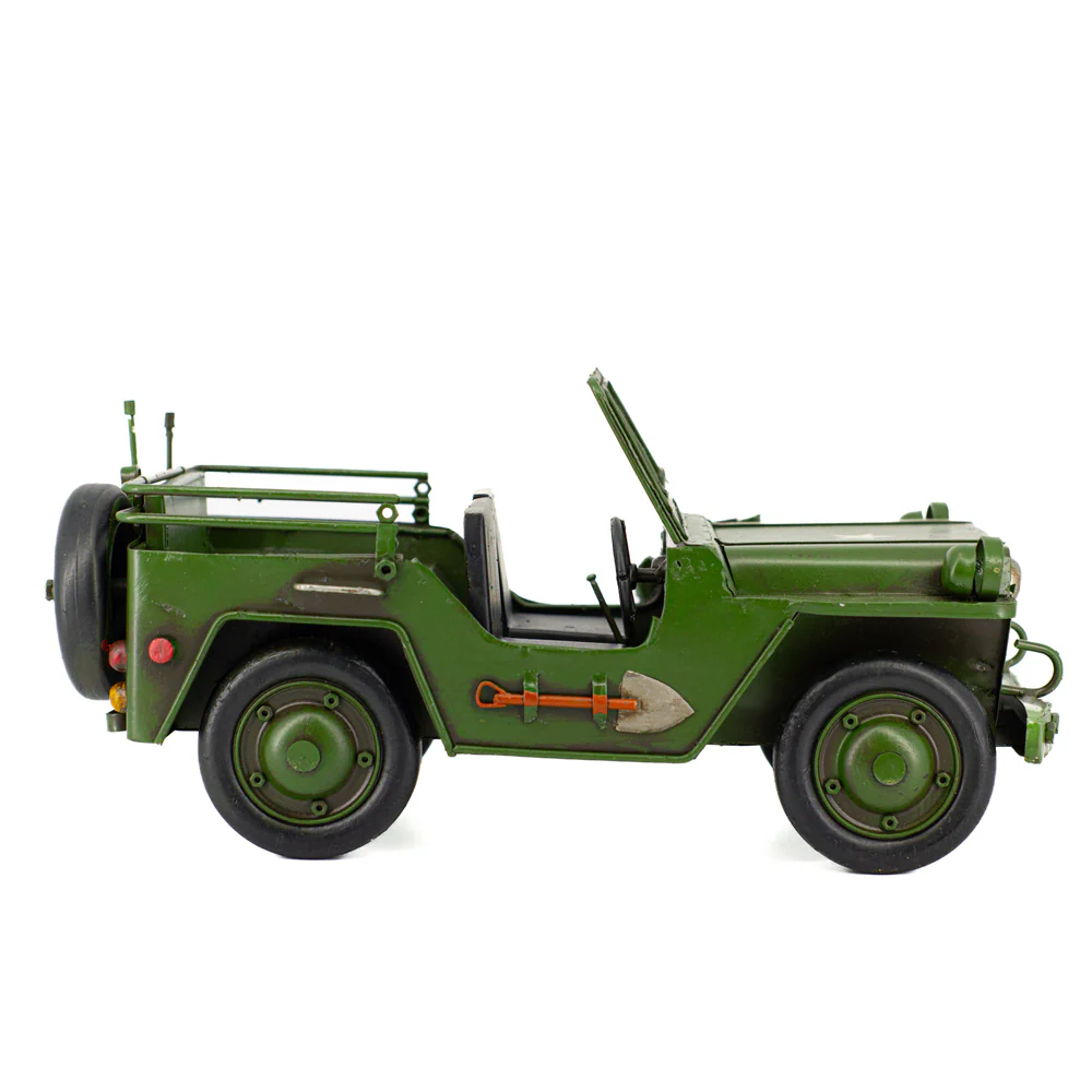 Boyle Metal Display Army Jeep Handmade Ornament Home Decor 29cm - Image 4