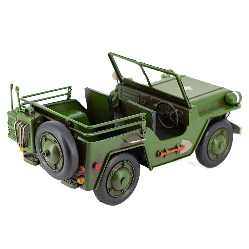 Boyle Metal Display Army Jeep Handmade Ornament Home Decor 29cm - Image 5